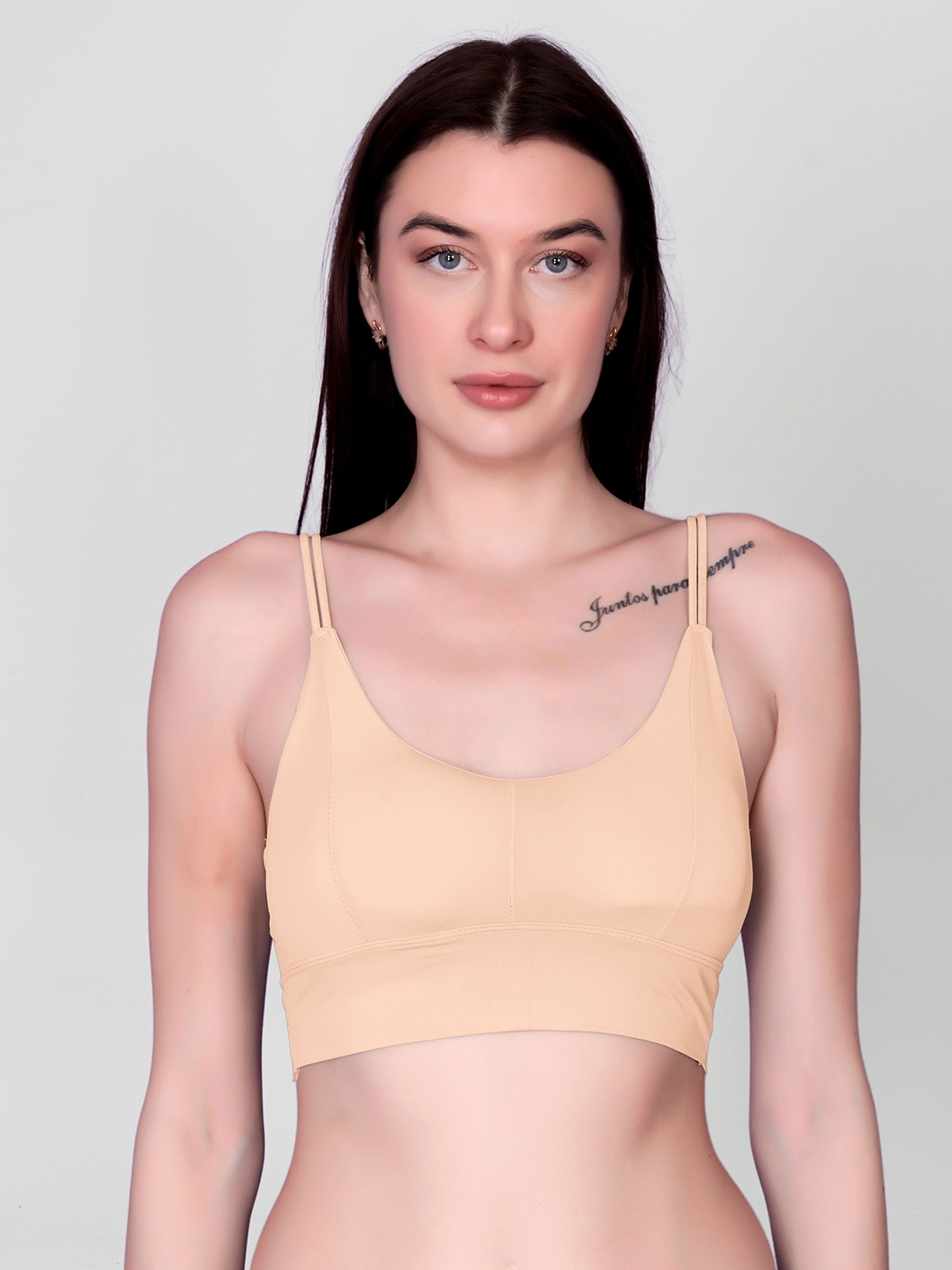 

Spiaty Full Coverage Removable Padding Everyday Bra- All Day Comfort, Beige