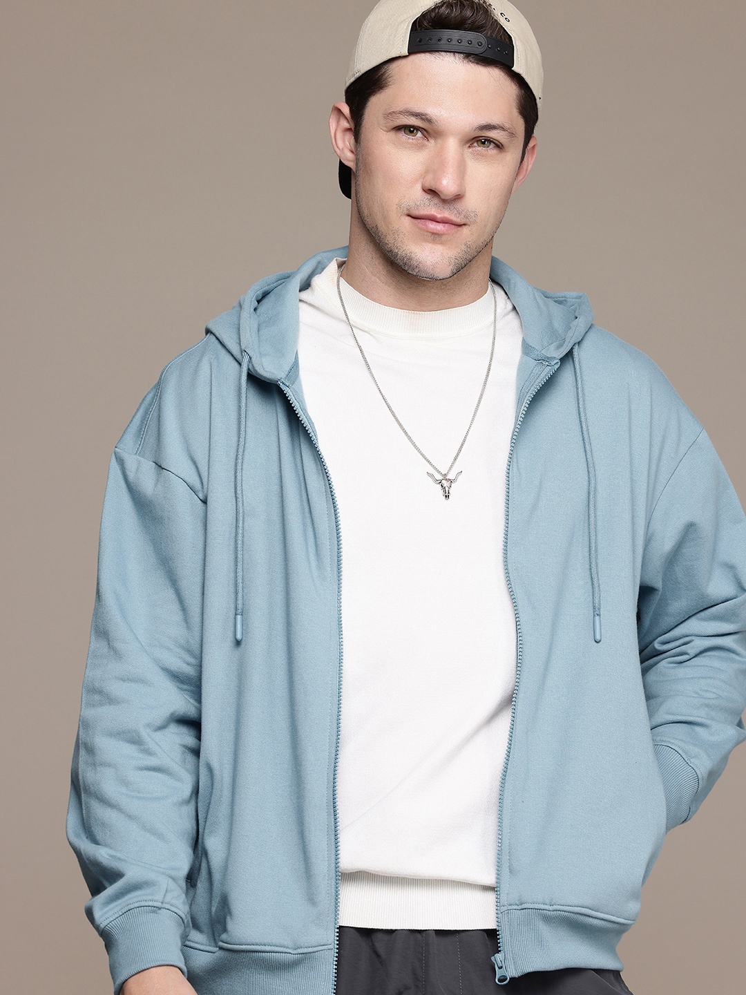 

The Roadster Life Co. Relaxed Fit Hooded Sweatshirt, Blue