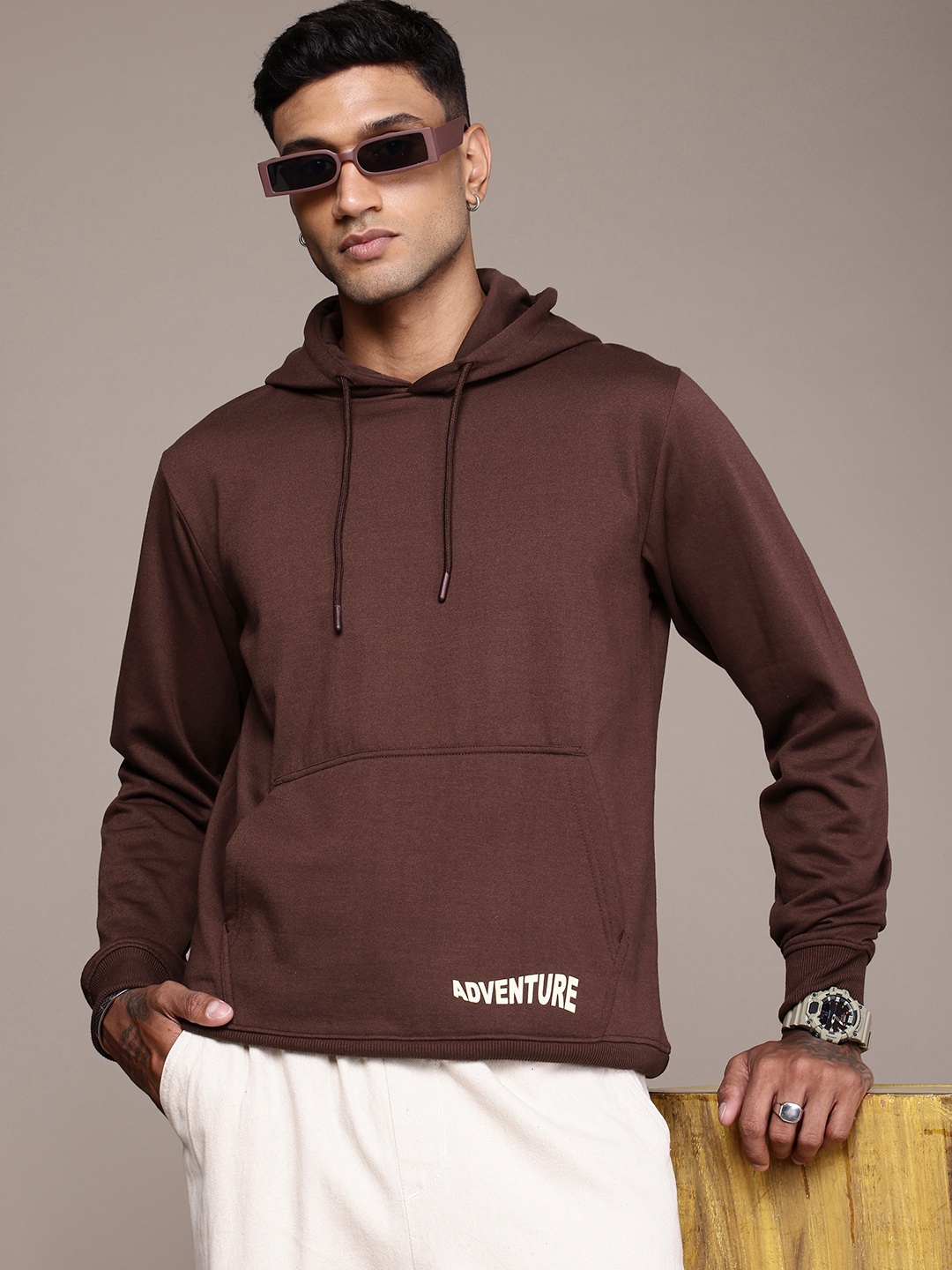 

The Roadster Life Co. Hooded Sweatshirt, Brown