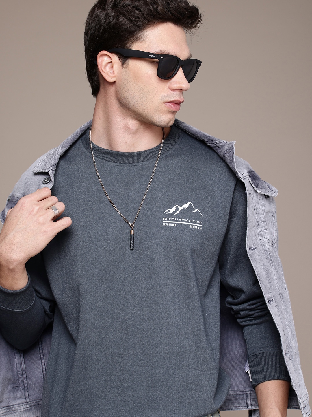 

The Roadster Life Co. Round Neck Regular Sweatshirt, Grey