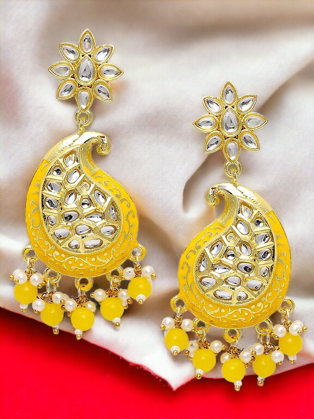 

Anouk Women Contemporary Drop Earrings, Yellow