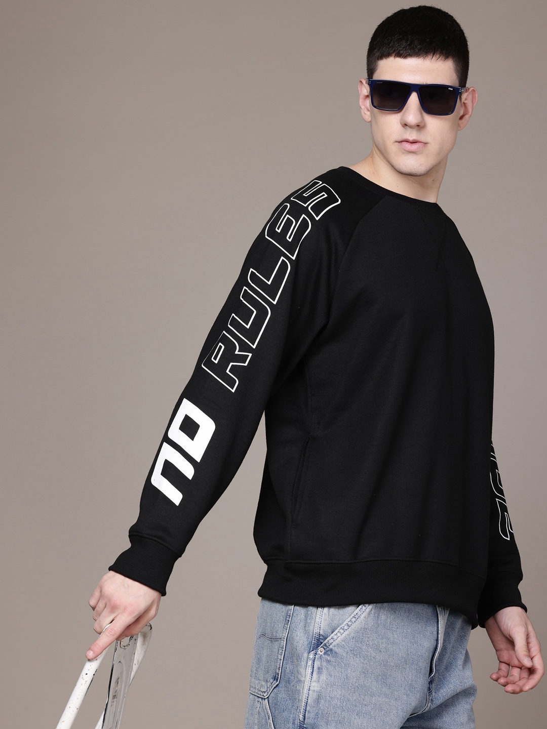 

The Roadster Lifestyle Co. Relaxed Fit Sweatshirt, Black