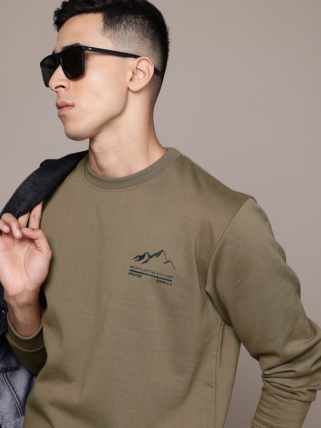 

The Roadster Lifestyle Co. Relaxed Fit Sweatshirt, Olive