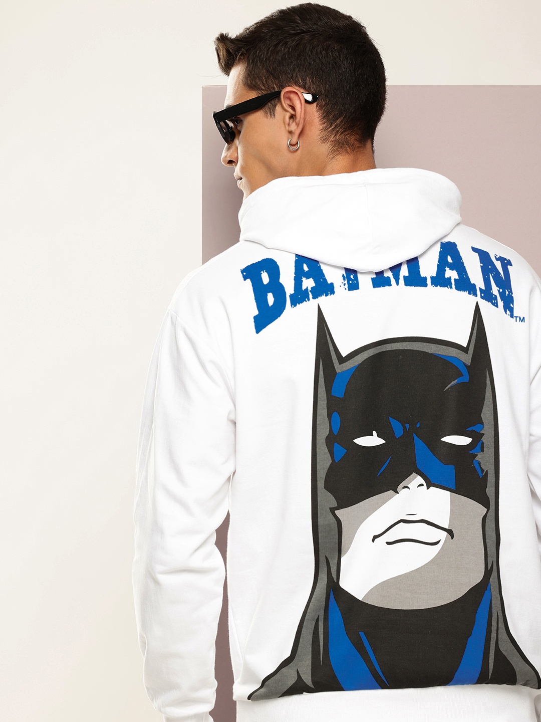 

Kook N Keech Batman Printed Hooded Sweatshirt, White