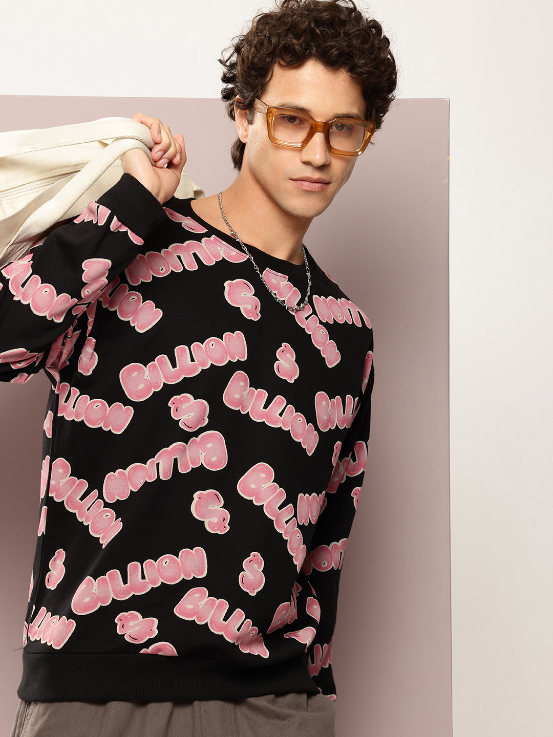 

Kook N Keech Typography Printed Pure Cotton Sweatshirt, Black