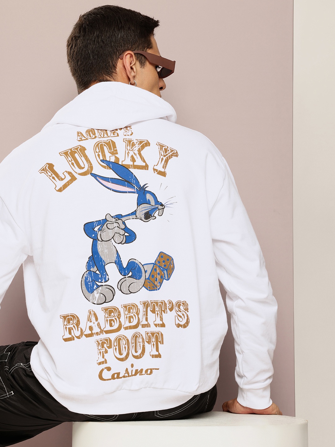 

Kook N Keech Looney Tunes Printed Hooded Pure Cotton Sweatshirt, White
