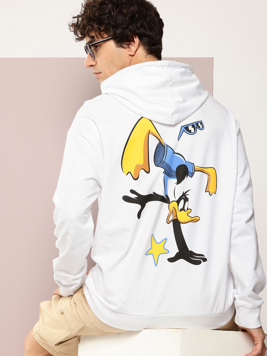 

Kook N Keech Looney Tunes Printed Hooded Pure Cotton Sweatshirt, White