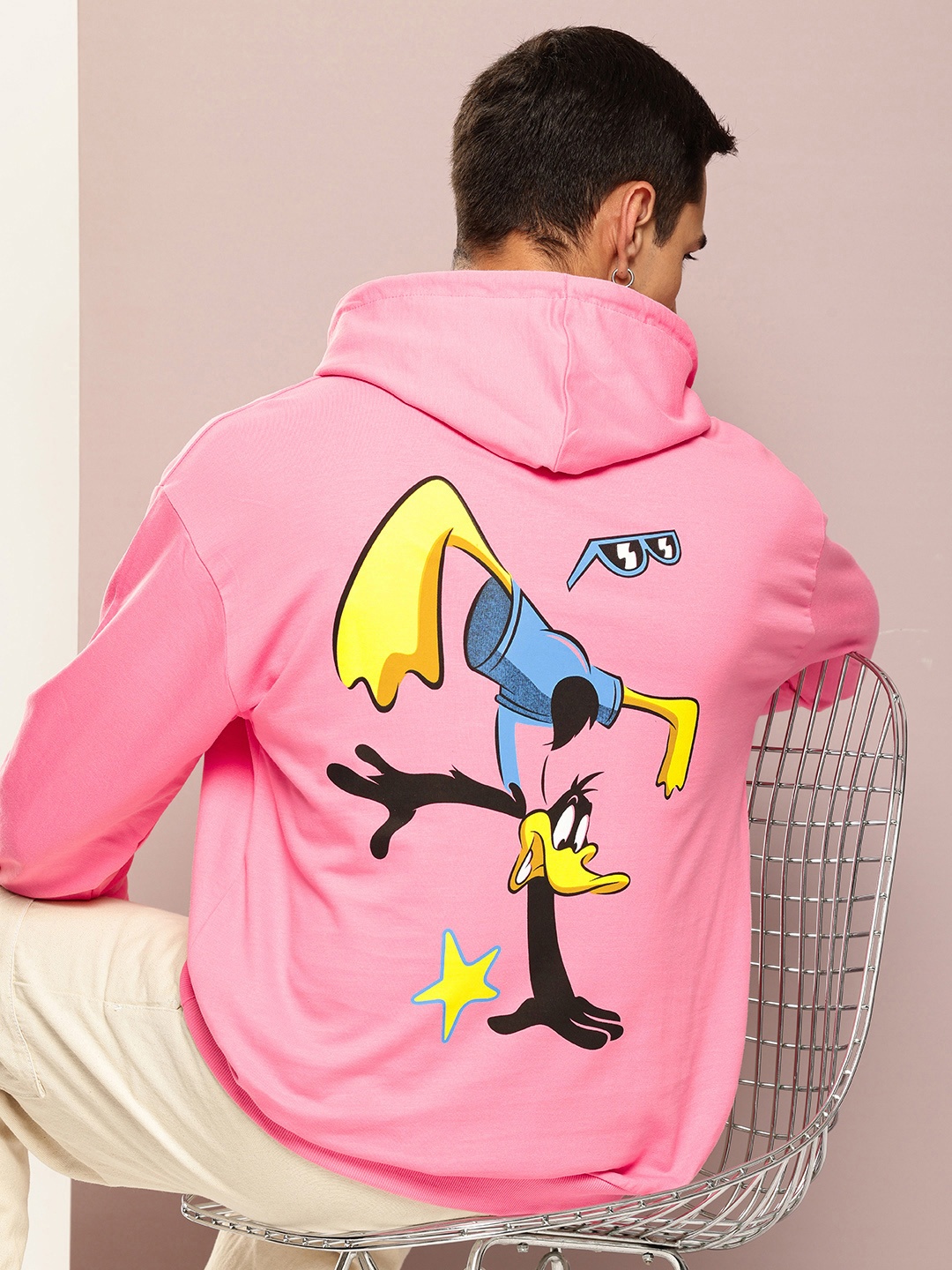 

Kook N Keech Looney Tunes Printed Hooded Pure Cotton Sweatshirt, Pink