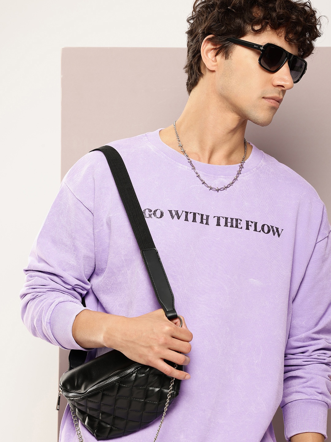 

Kook N Keech Typography Printed Sweatshirt, Lavender