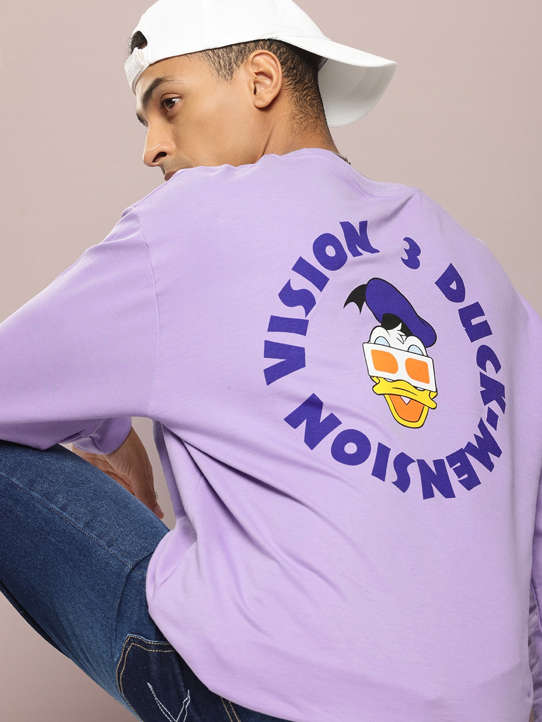 

Kook N Keech Disney Donald Duck Printed Relaxed Fit Pure Cotton Sweatshirt, Lavender