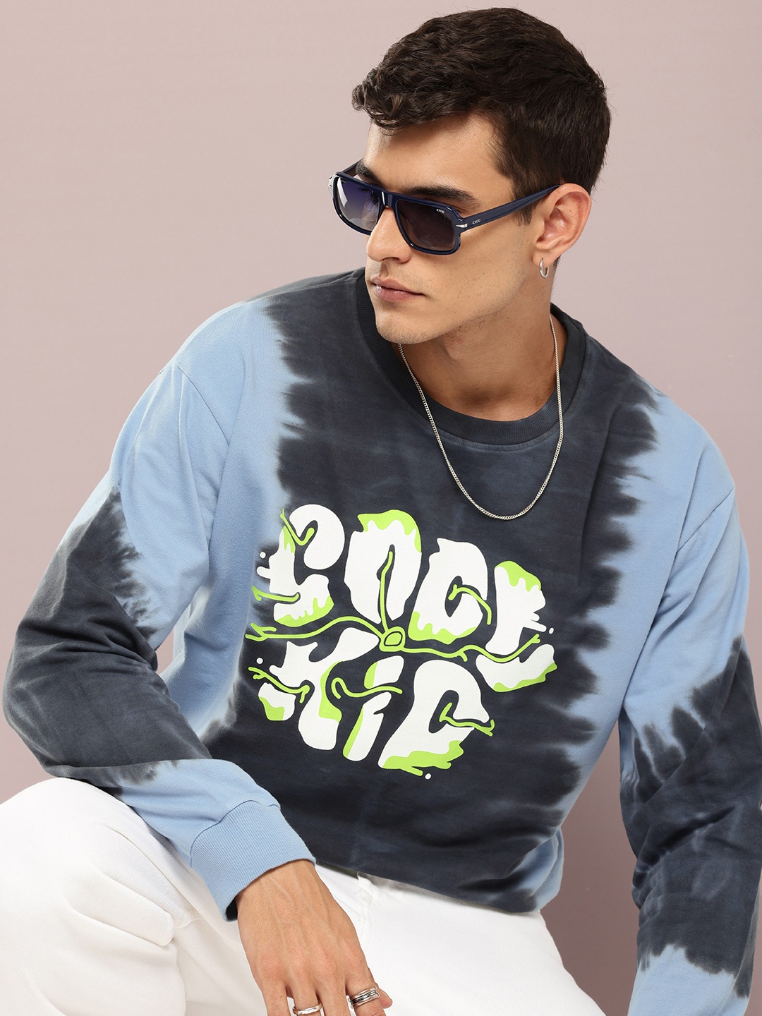 

Kook N Keech Pure Cotton Typography Printed Dyed Sweatshirts, Grey