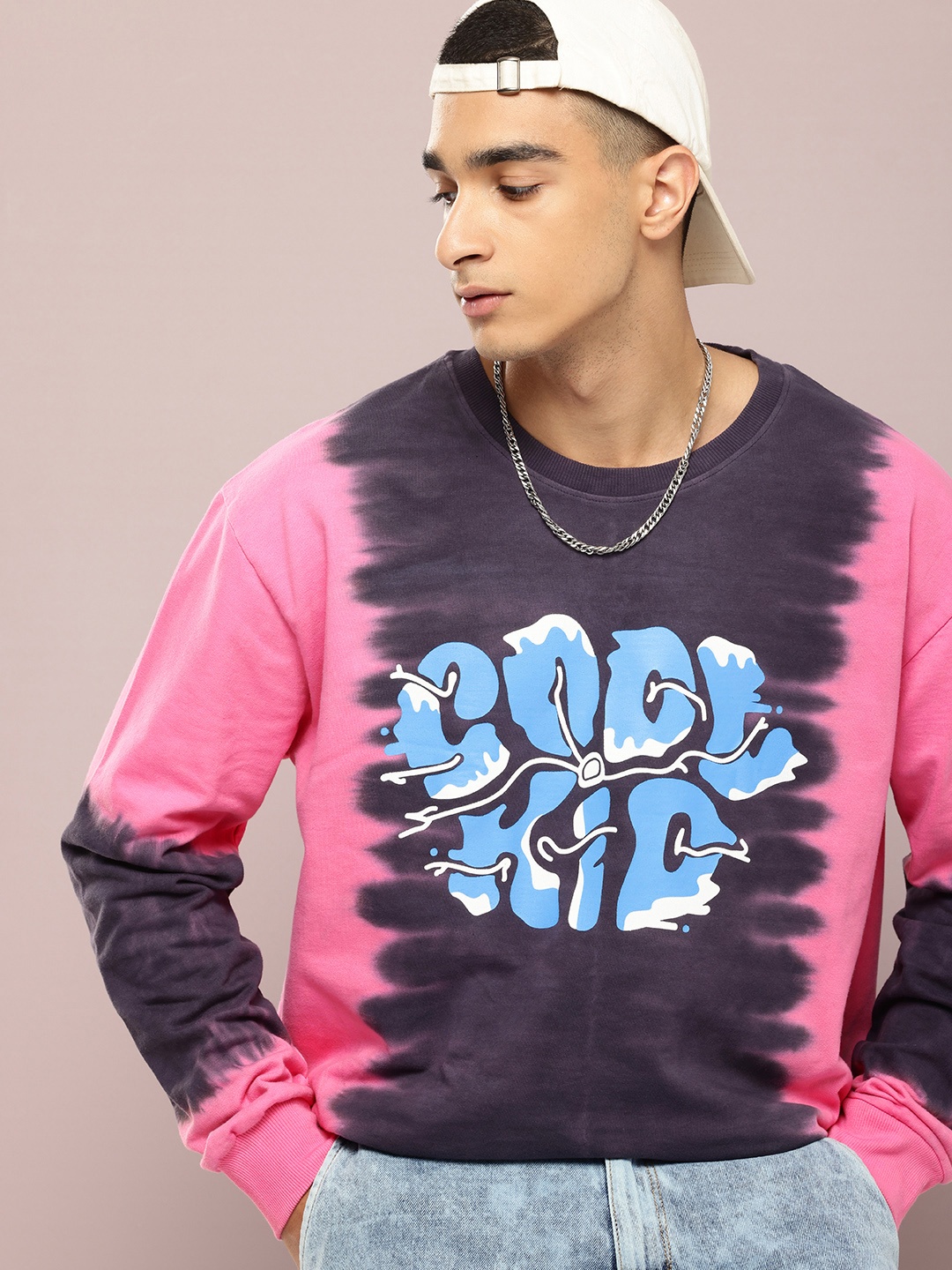 

Kook N Keech Pure Cotton Dyed & Typography Printed Sweatshirt, Grey