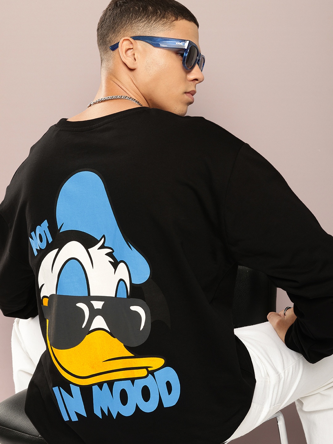

Kook N Keech Disney Pure Cotton Donald Duck Printed Sweatshirt, Black