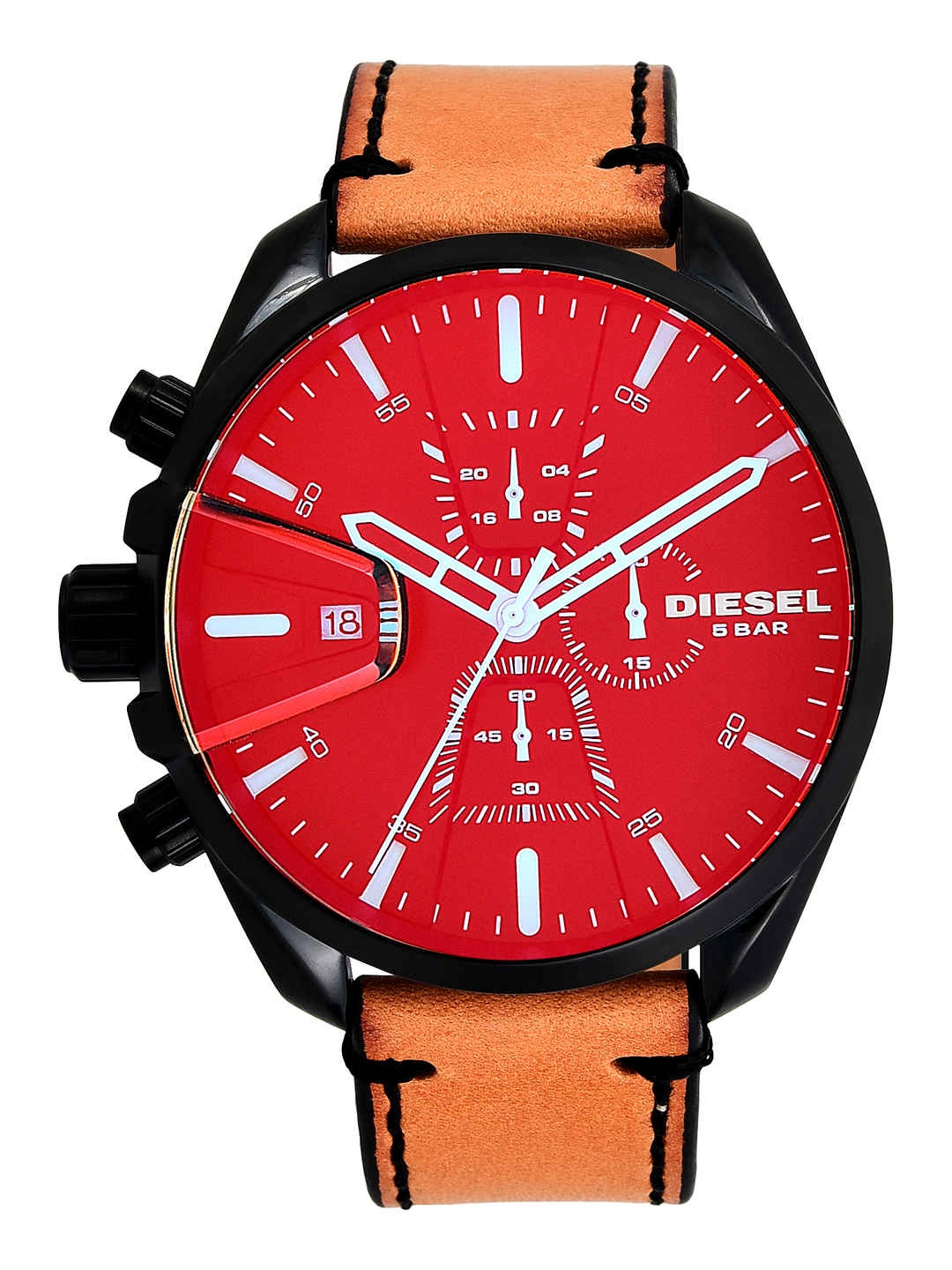 

DIESEL Men Red & Brown Chronograph Watch DZ4471I