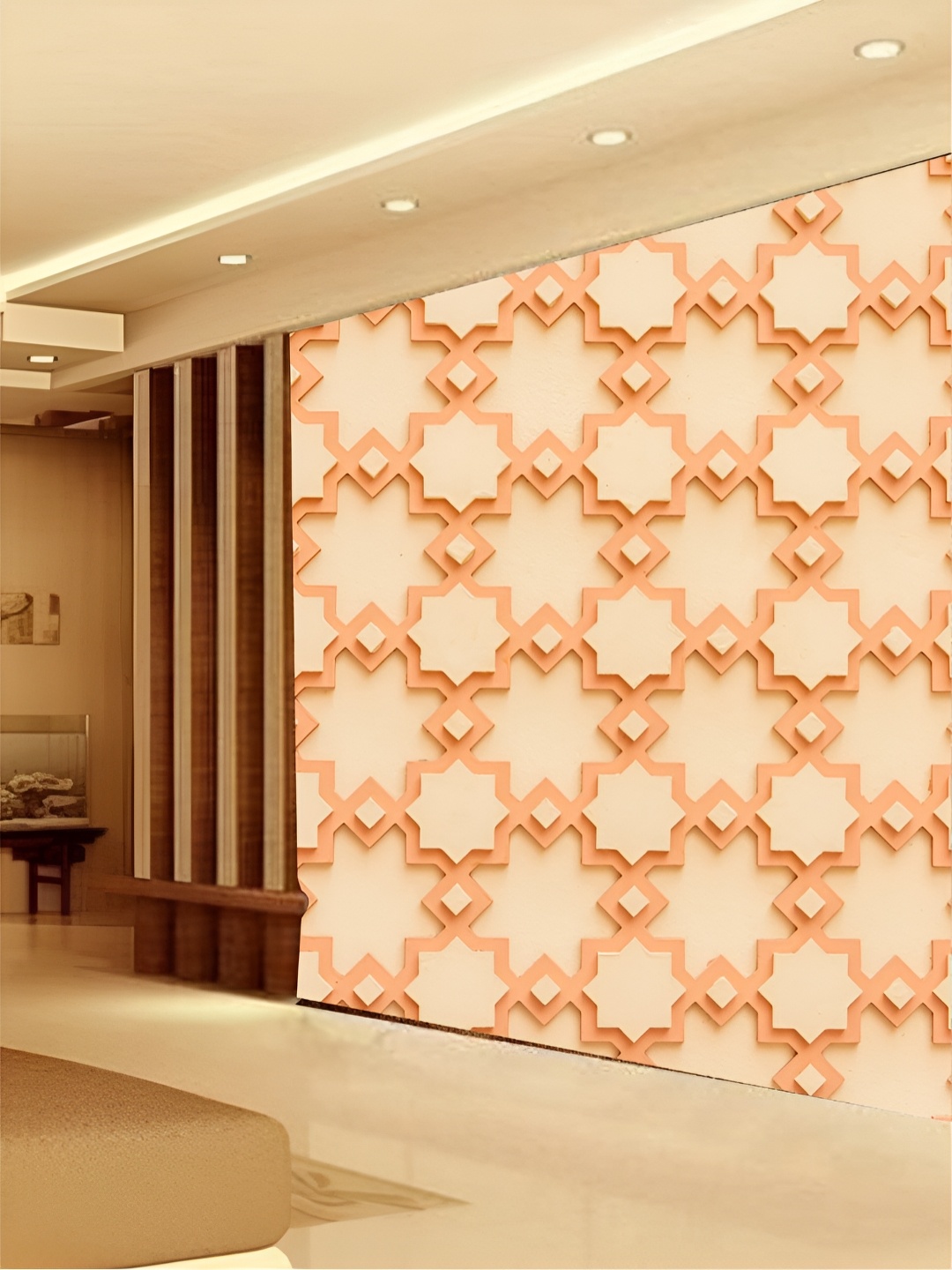 

Aura Orange 3D Printed Self Adhesive Wall Sticker