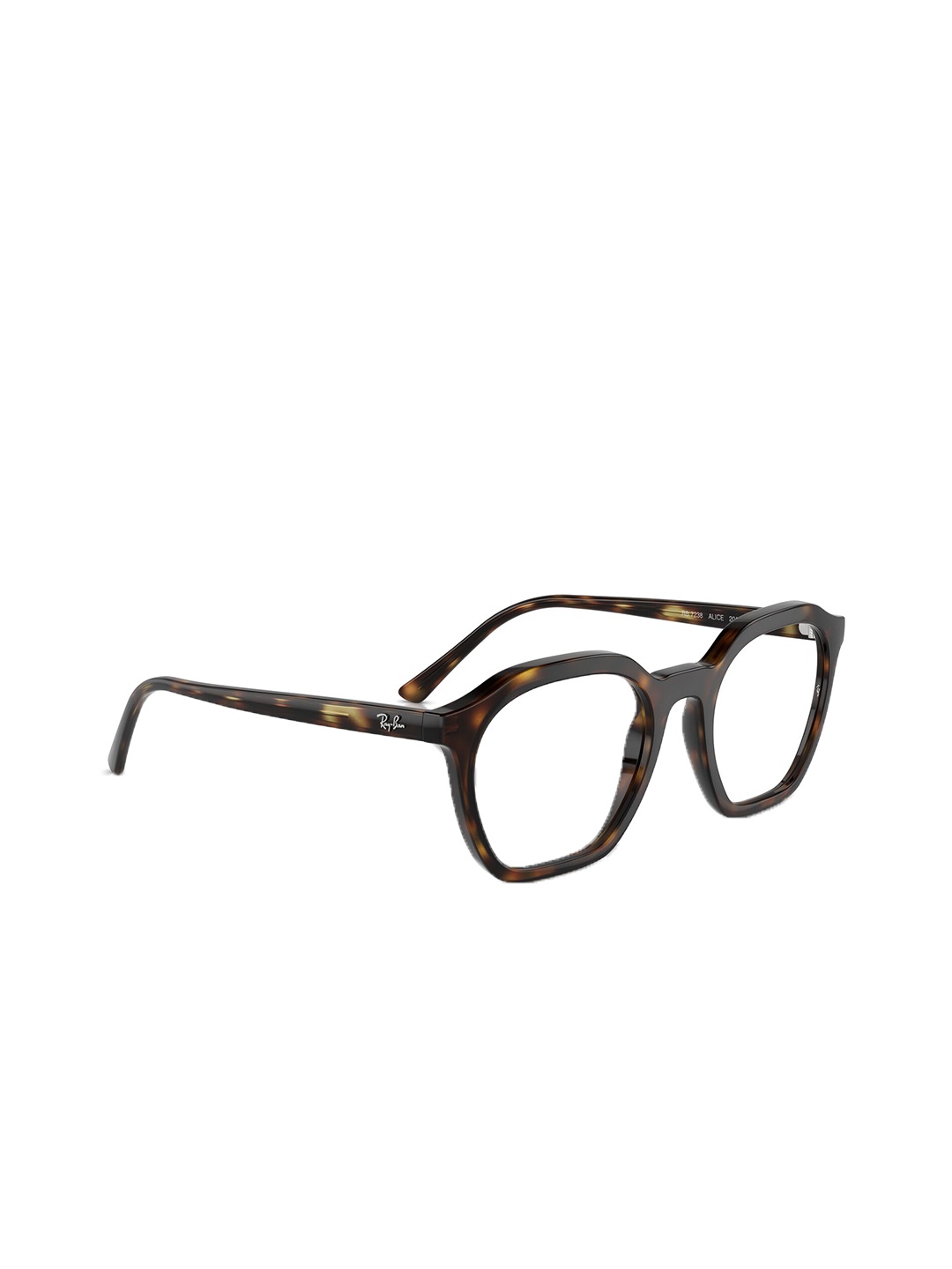 

Ray-Ban Unisex Irregular Havana Frames - 0 Rx7238201250, Transparent