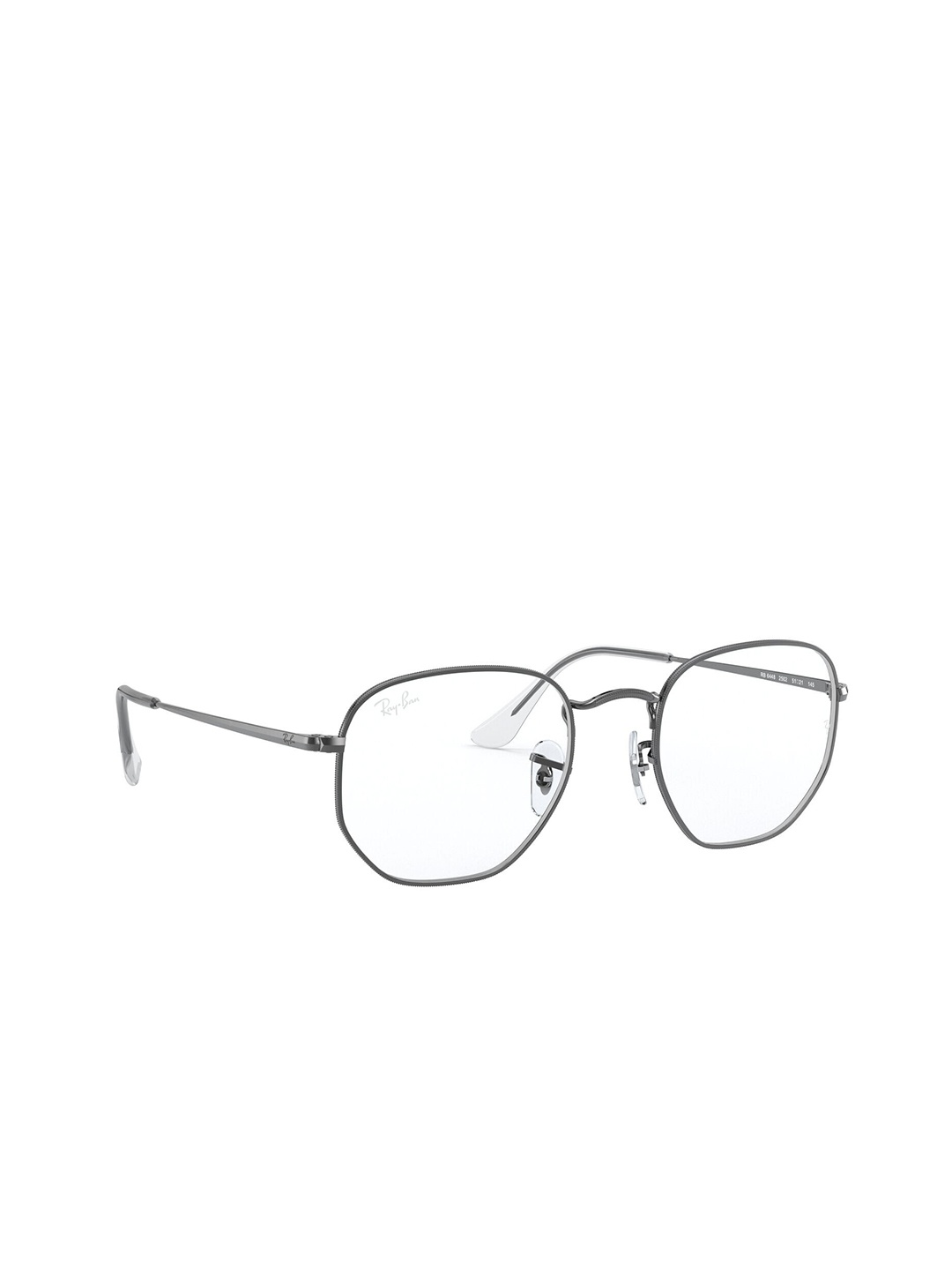 

Ray-Ban Unisex Irregular Gunmetal Frames - 0 Rx6448250251, Transparent