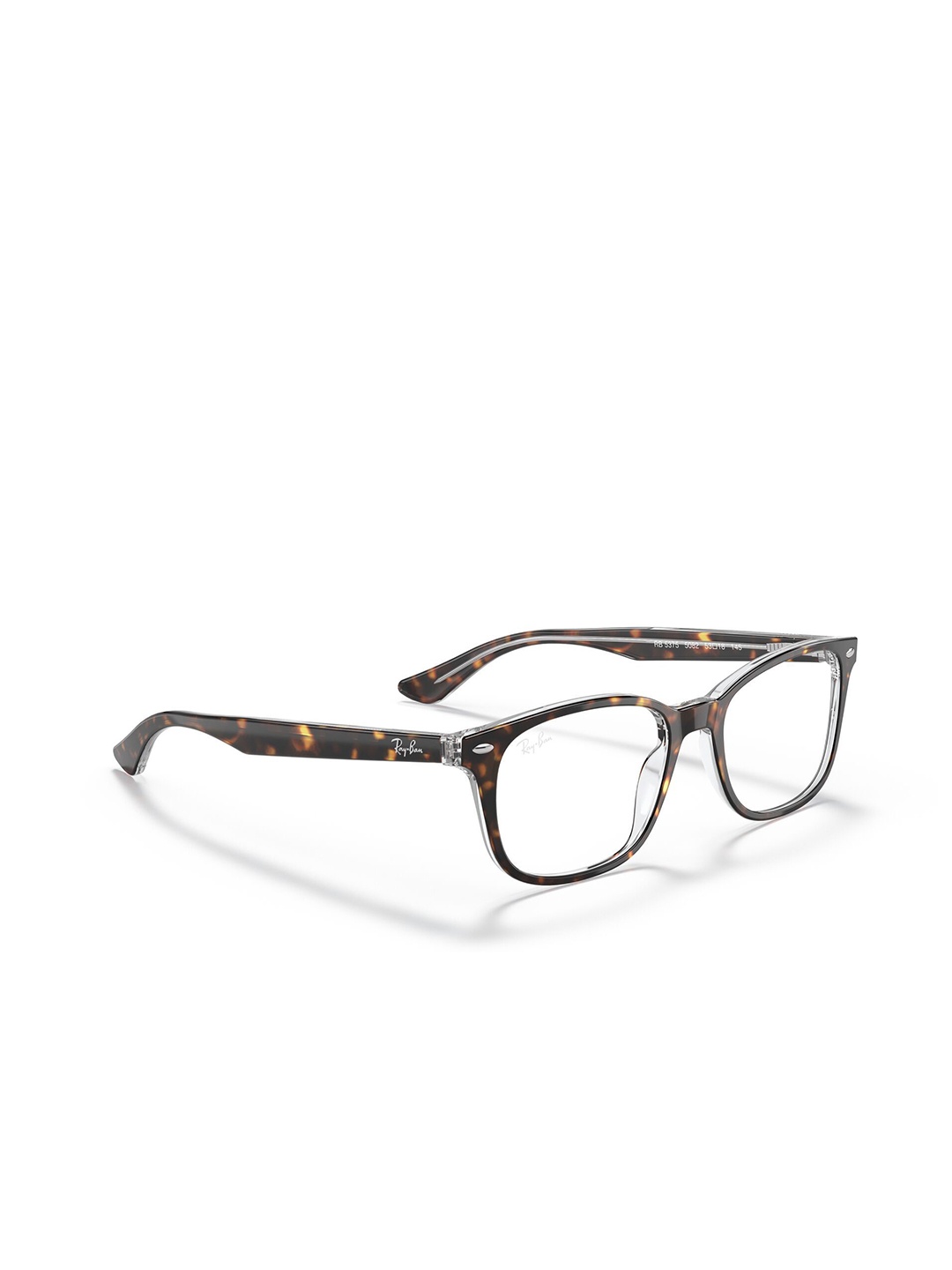 

Ray-Ban Unisex Square Havana Frames - 0RX5375508251, Transparent