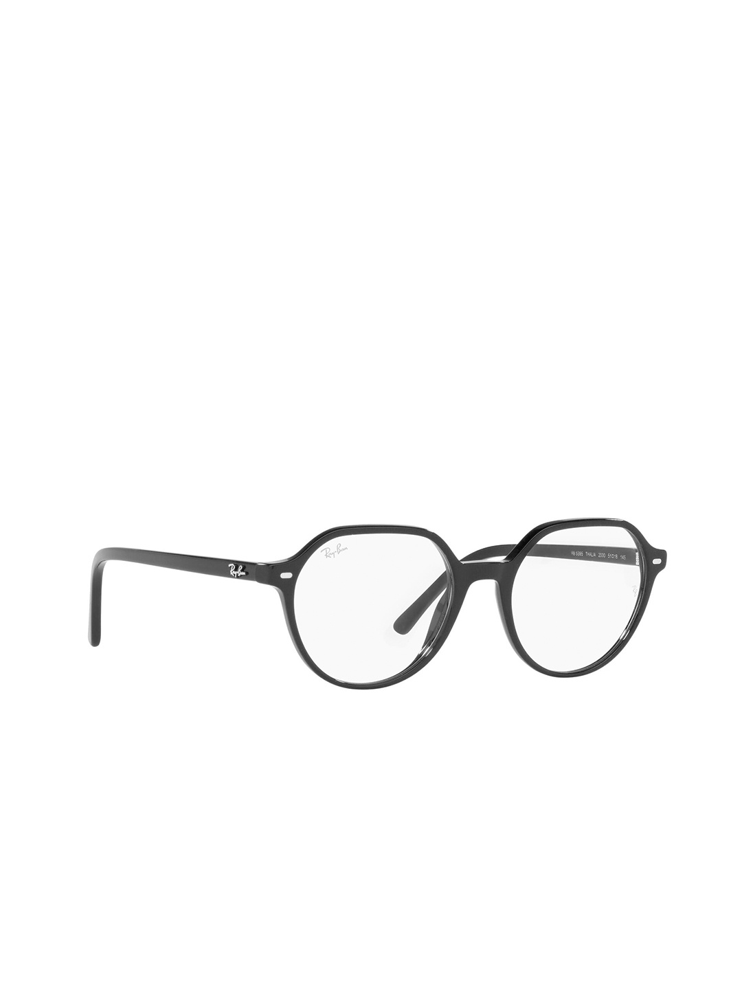 

RAY-BAN Unisex Square Black Frames - 0RX5395200051, Transparent