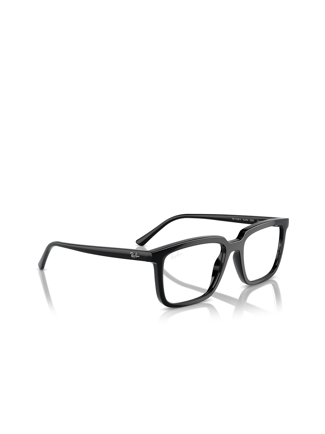 

Ray-Ban Unisex Half Rim Rectangle Frames, Transparent