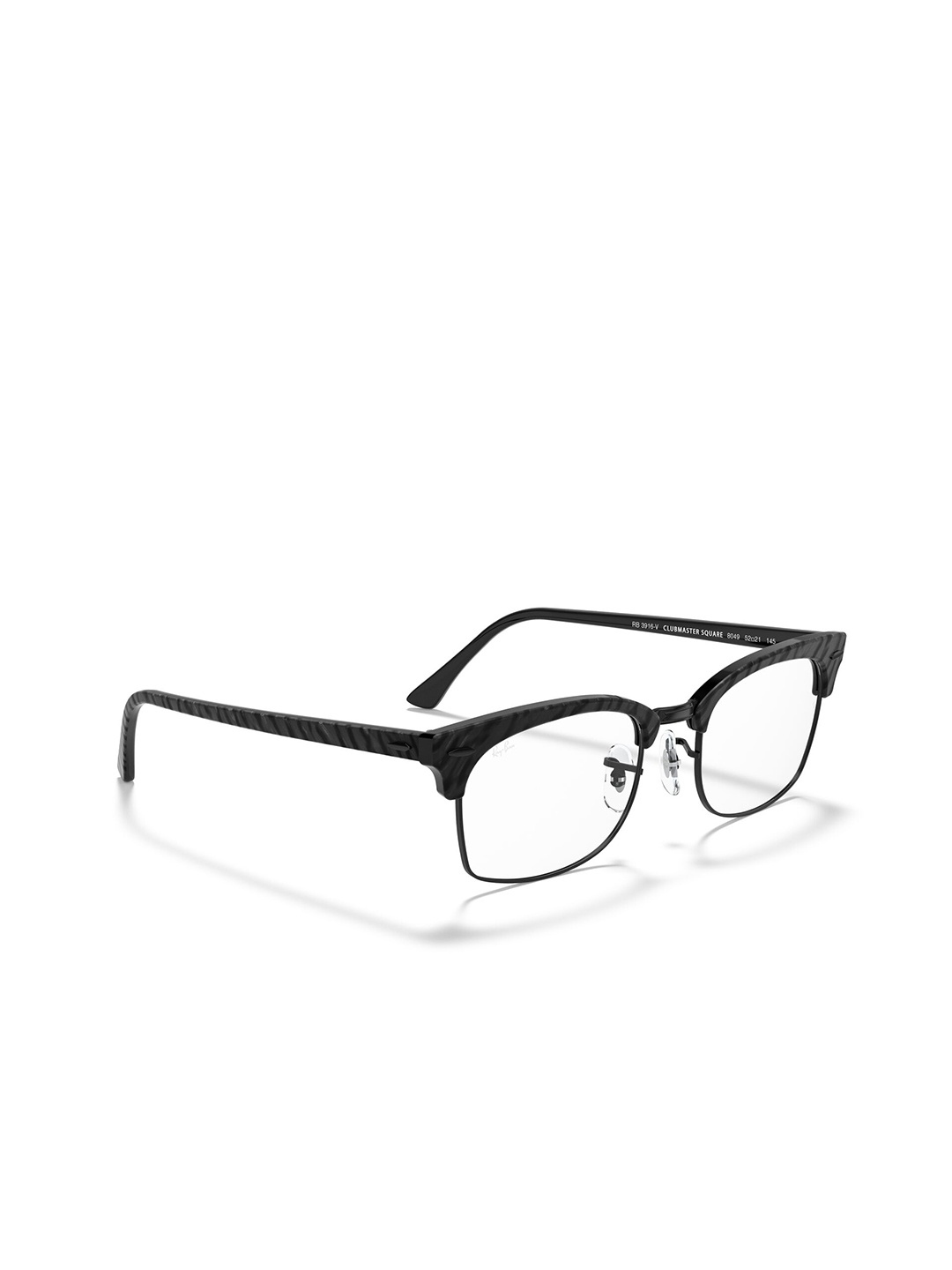 

Ray-Ban Unisex Half Rim Rectangle Frames 8056597245746, Black