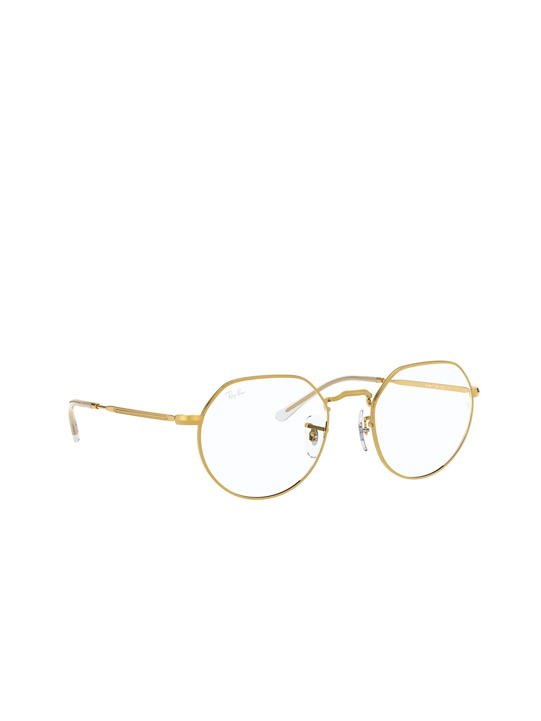 

RAY-BAN Unisex Irregular Gold Colour Frames - 0RX6465F308653, White