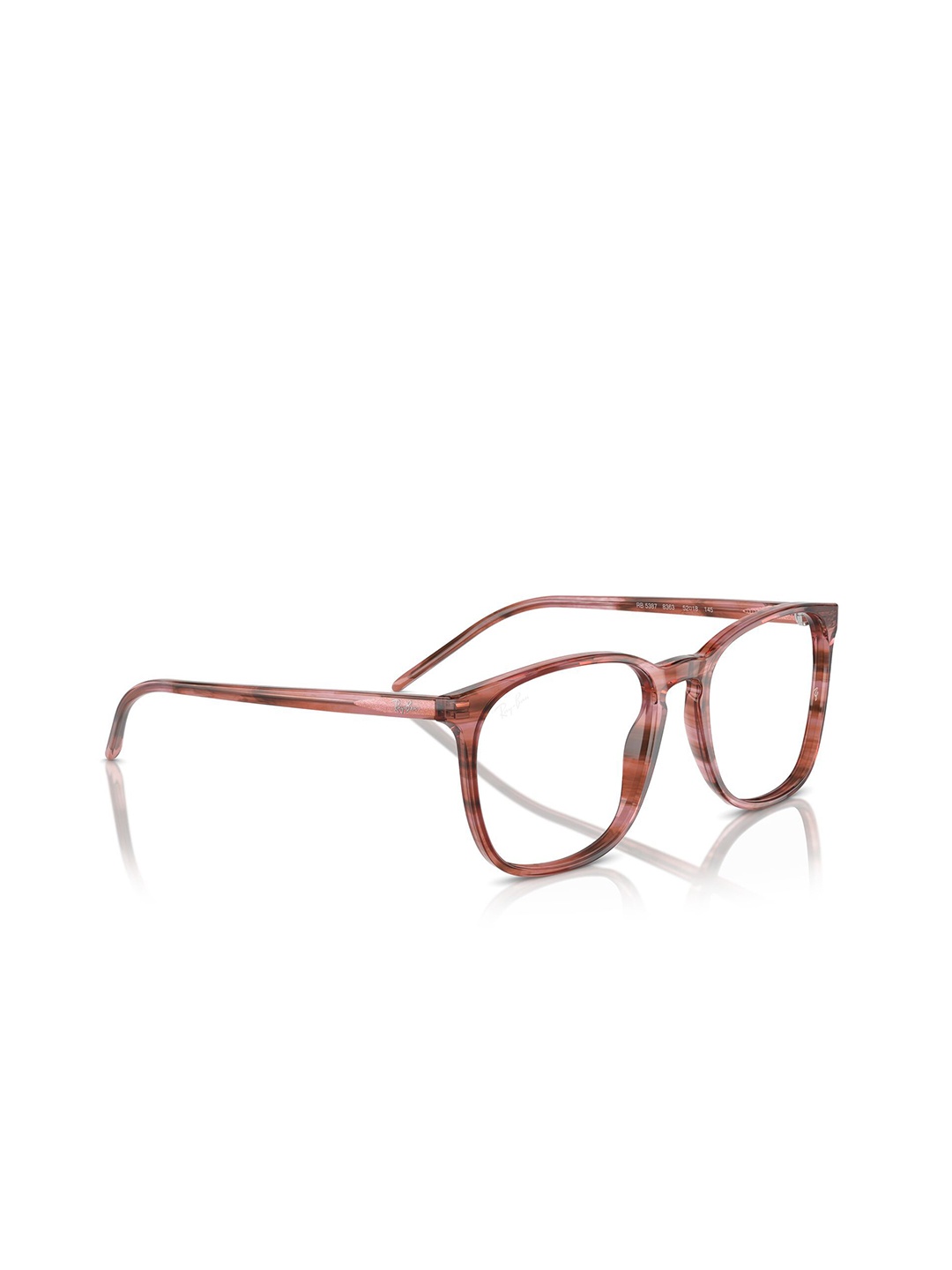 

Ray-Ban Unisex Square Pink Frames - 0RX5387836354, Brown