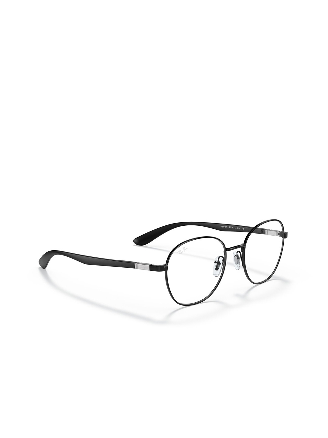 

RAY-BAN Unisex Square Black Frames - 0RX6461250951, Transparent