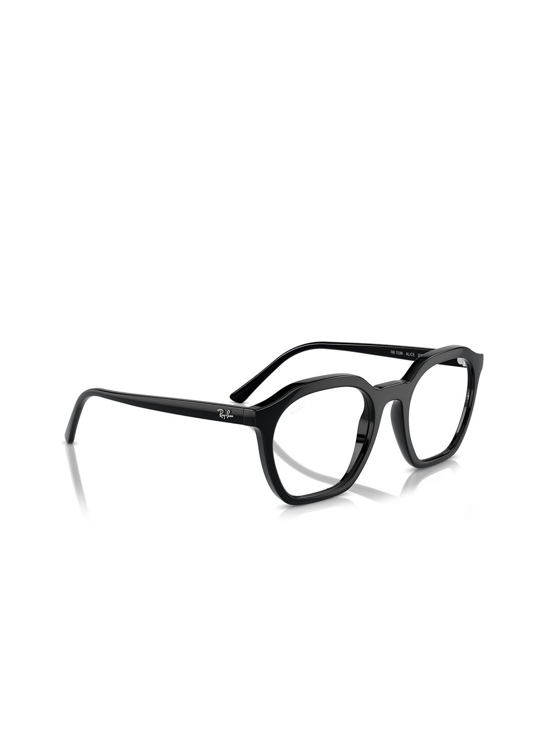 

Ray-Ban Unisex Irregular Black Frames - 0 Rx7238200050, Transparent