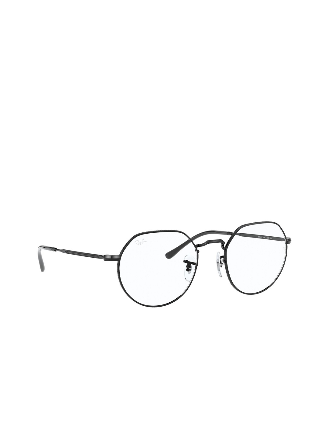 

RAY-BAN Unisex Irregular Black Frames - 0RX6465250949, Transparent