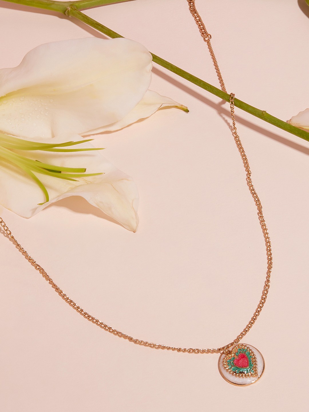 

Zaveri Pearls Gold-Plated Enamelled Chain