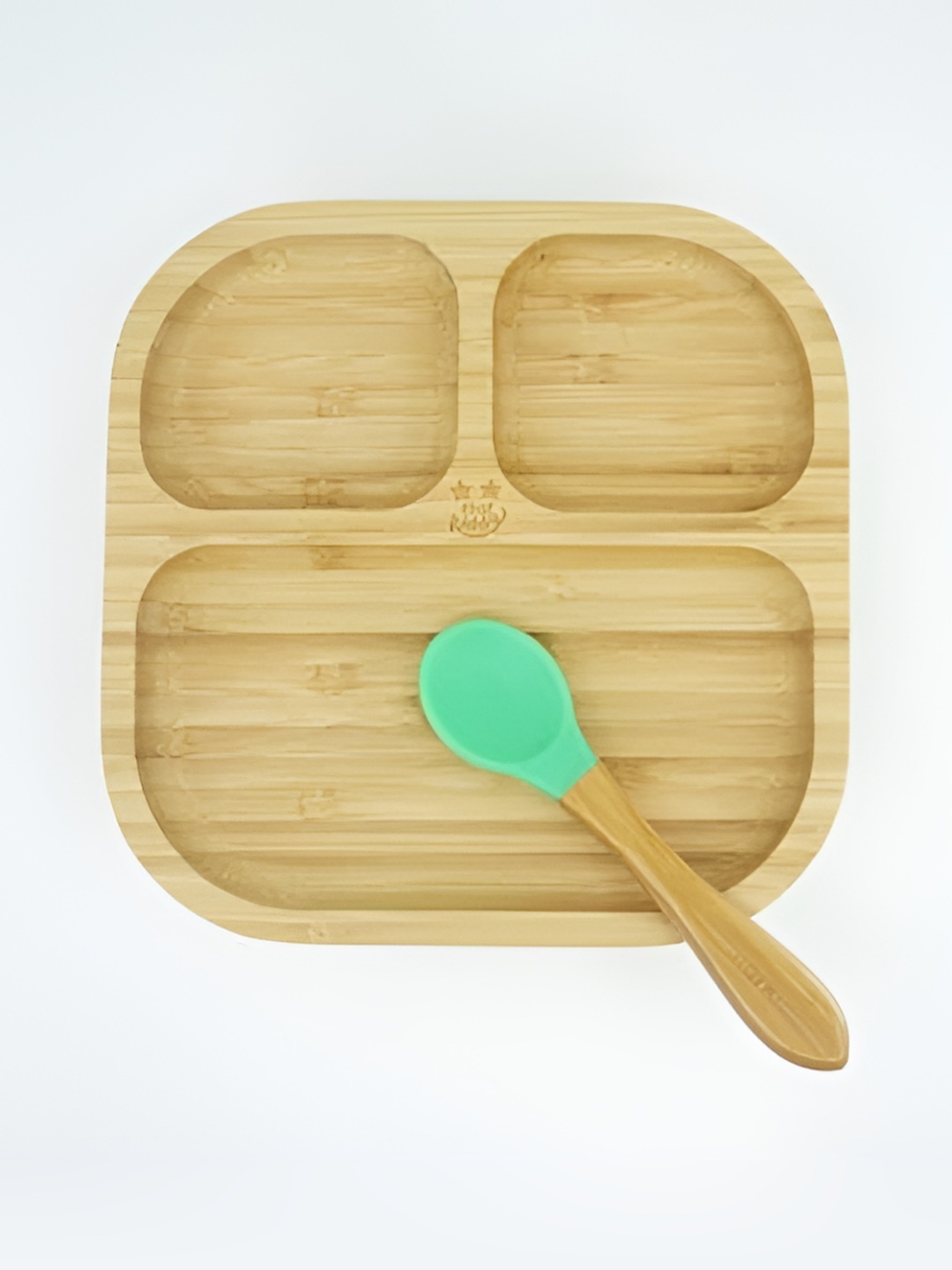 

Starkiddo Kids Green & Brown 2 Pieces Bamboo Plate Set