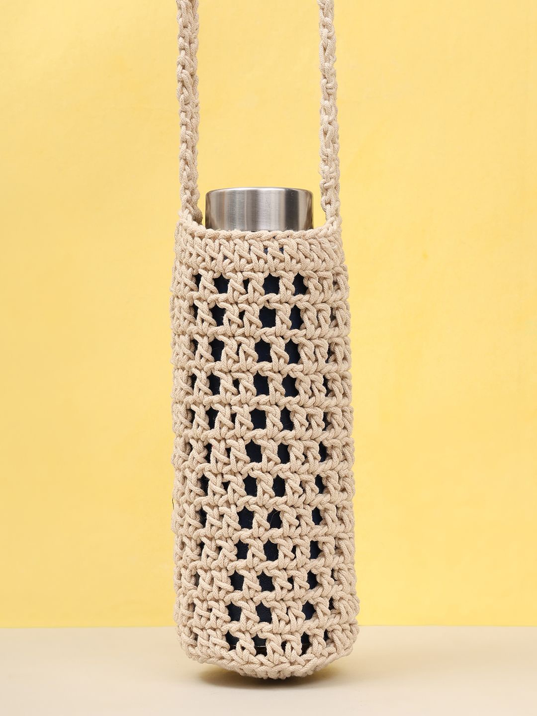 ITIHASIKALA Geometric Oversized Structured Shoulder Bag, Off white