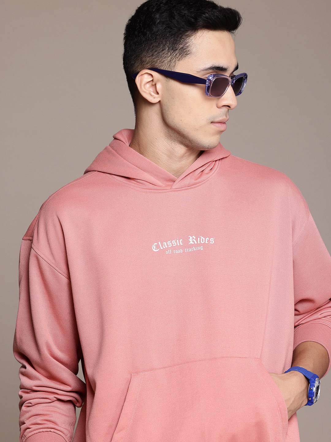 

The Roadster Life Co. Hooded Oversized Sweatshirt, Pink