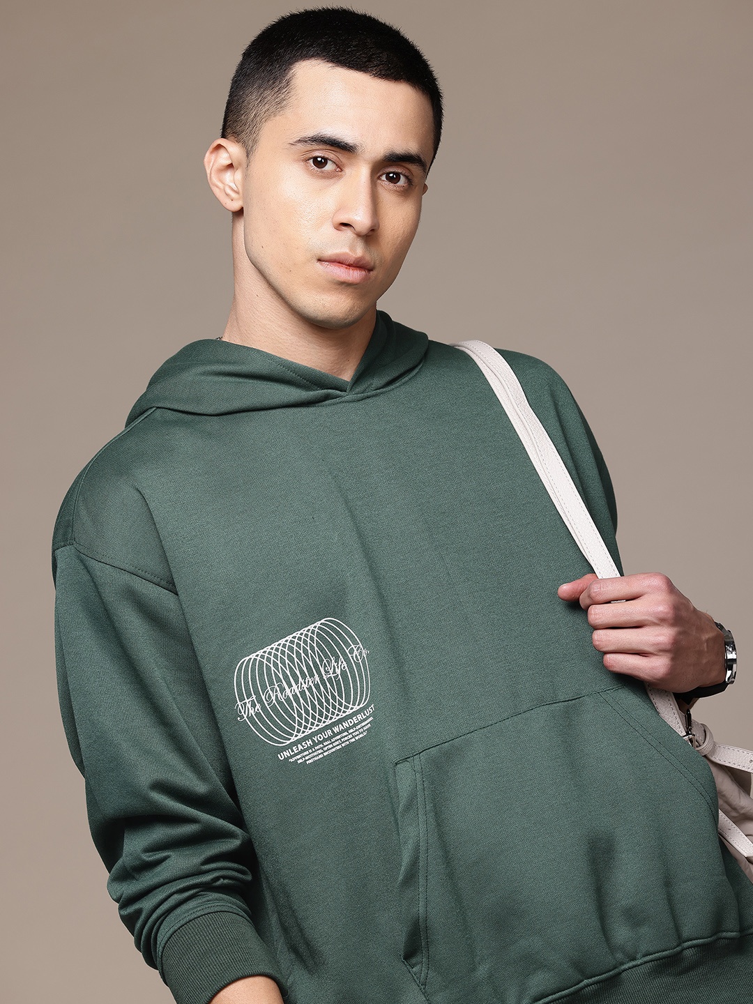 

The Roadster Lifestyle Co. Oversized Fit Hooded Sweatshirt, Green