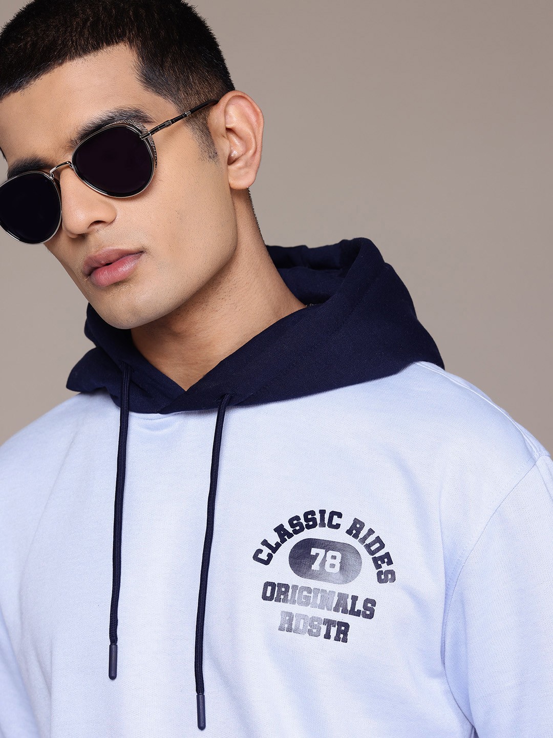 

The Roadster Lifestyle Co. Contrast Hood Sweatshirt, Blue