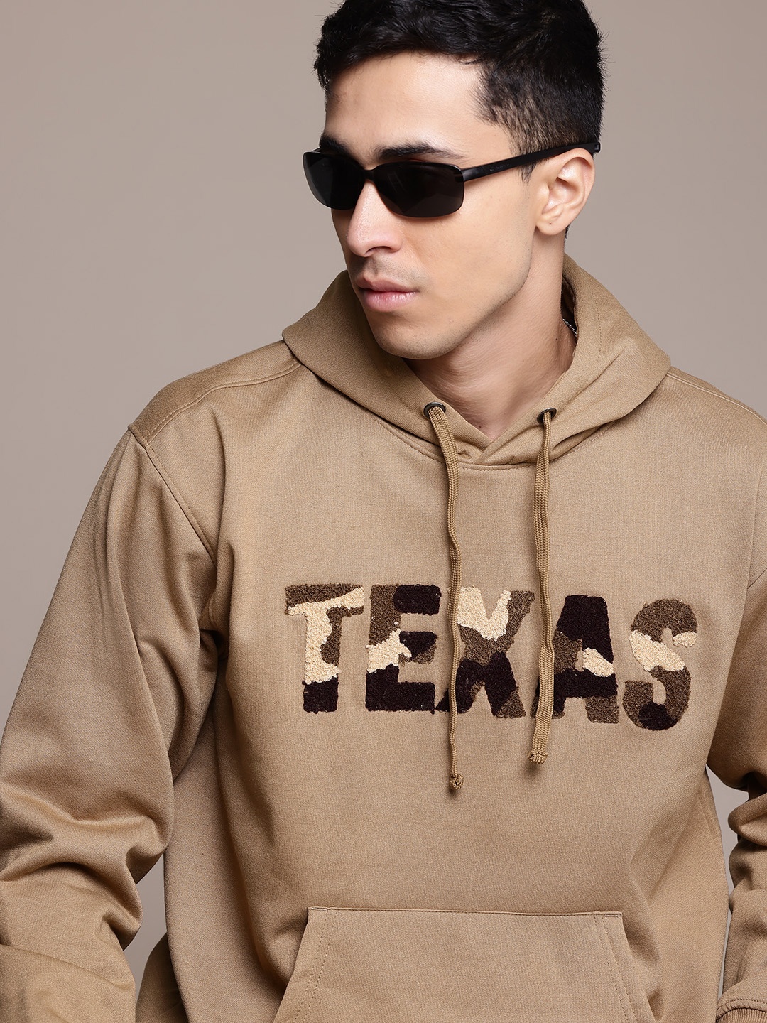 

The Roadster Lifestyle Co. Relaxed Fit Hooded Sweatshirt, Brown