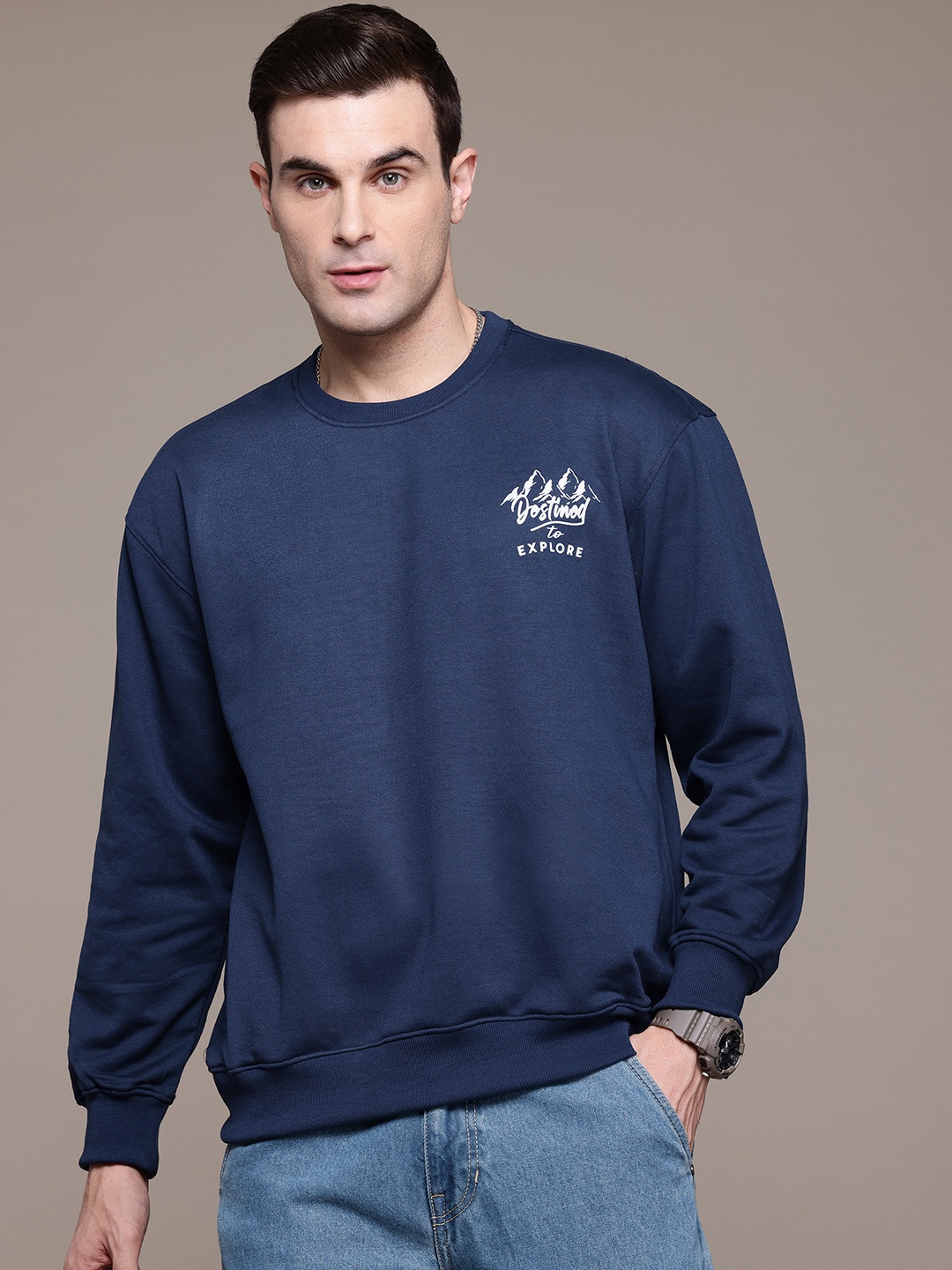 

The Roadster Lifestyle Co. Relaxed Fit Sweatshirt, Navy blue