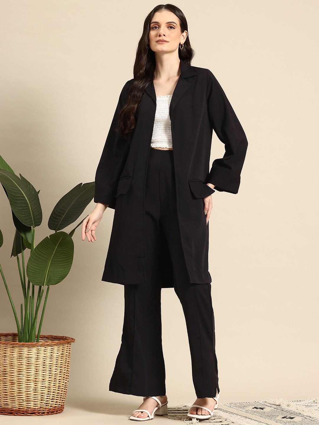 

Mast & Harbour Solid Co-Ords, Black
