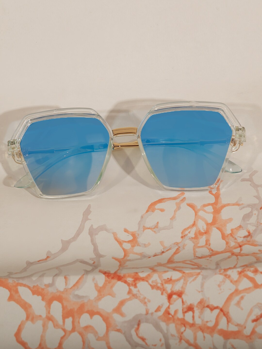 

DukieKooky Kids Square Sunglasses with UV Protected Lens DKSG475A, Blue