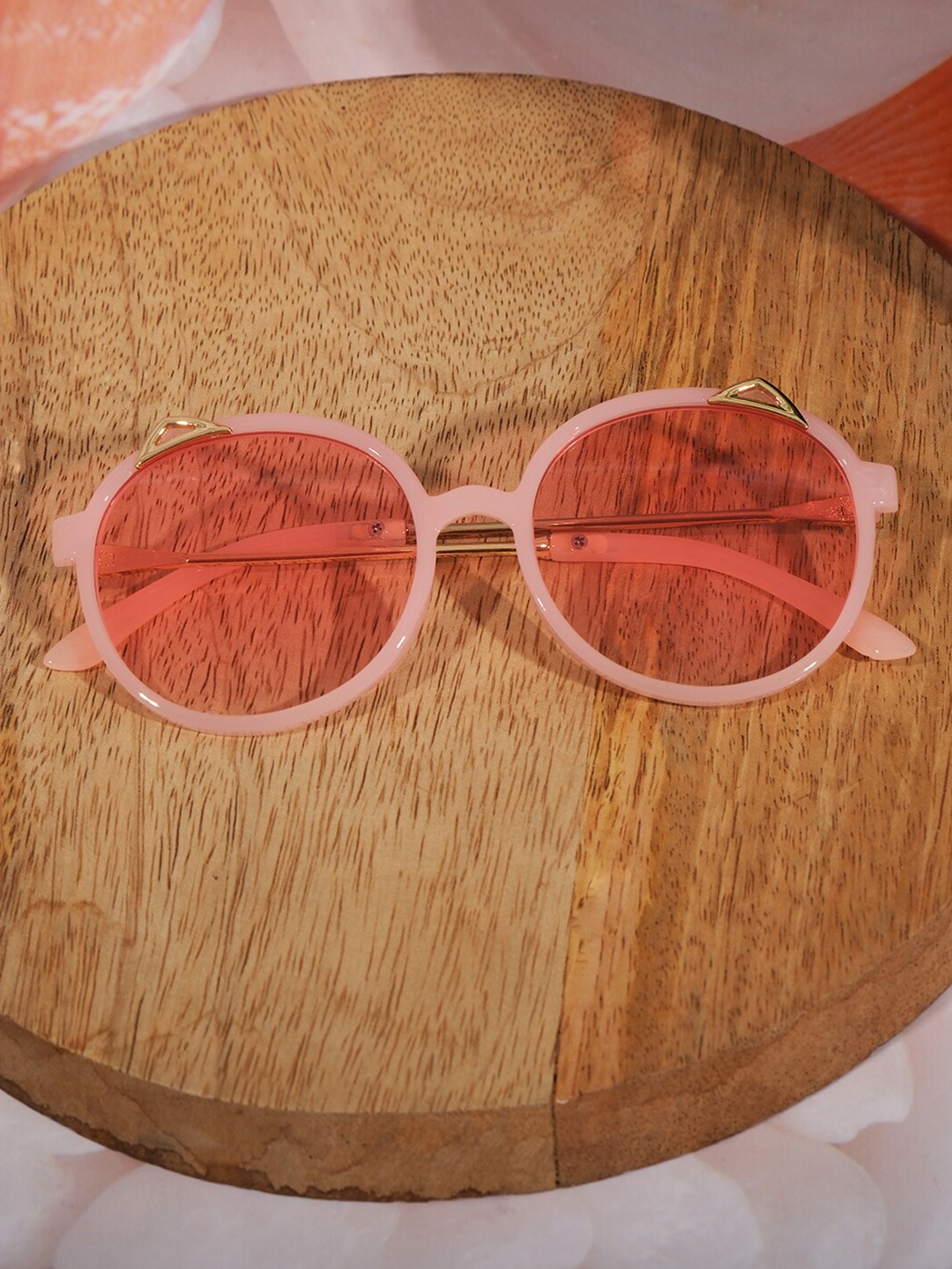 

DukieKooky Kids Round Sunglasses with UV Protected Lens, Pink