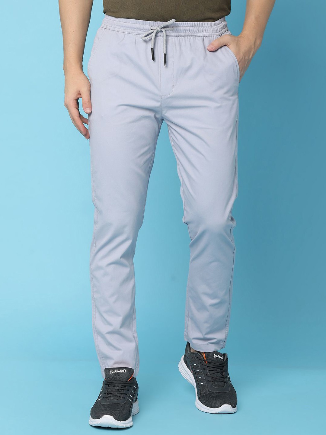 

V-Mart Men Cotton Track Pant, Blue