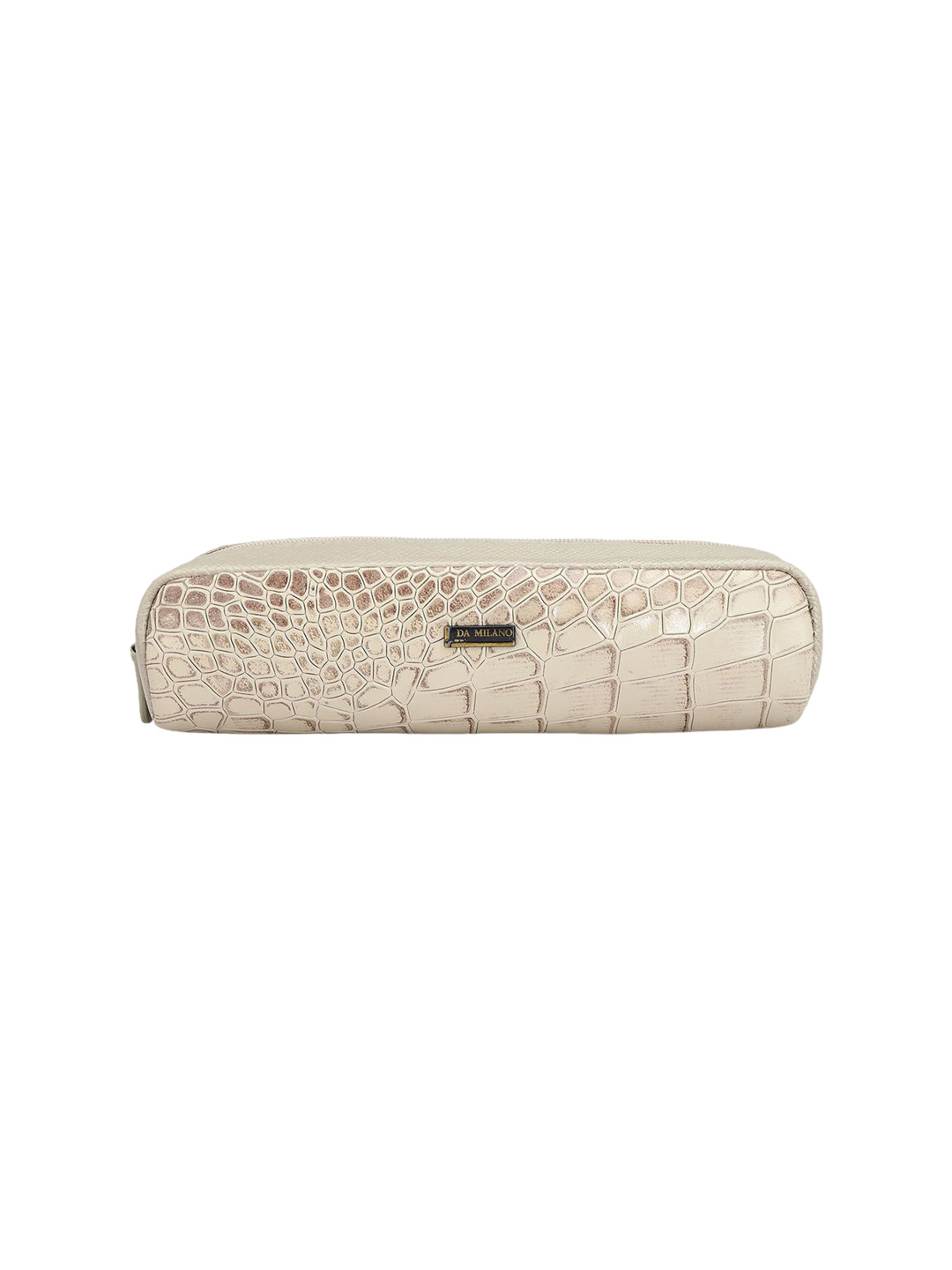 

Da Milano Textured Pouch Travel Accessory, White