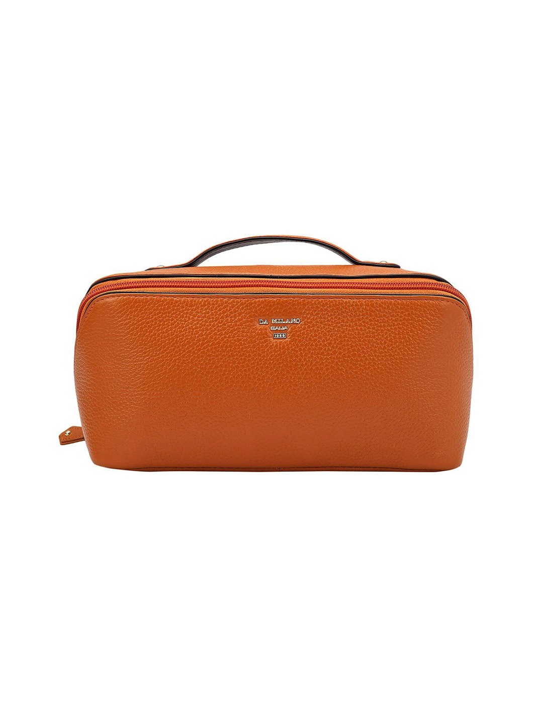 

Da Milano Textured Pouch Travel Accessory, Orange