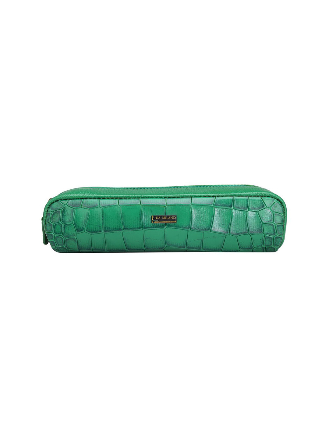 

Da Milano Textured Leather Pouch Travel Accessory, Green