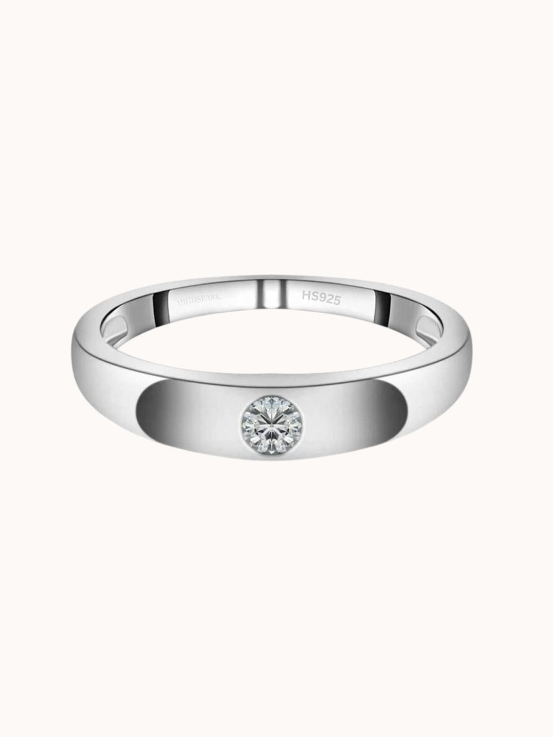 

HighSpark 92.5 Sterling Silver-Plated Band Adjustable Finger Ring