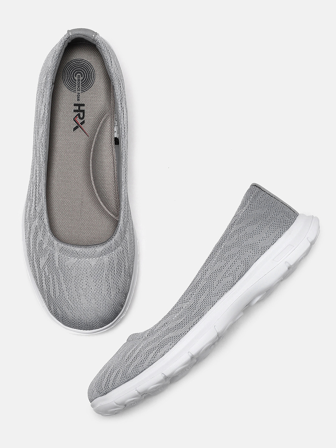 

HRX by Hrithik Roshan Women Grey Slip-On Sneakers