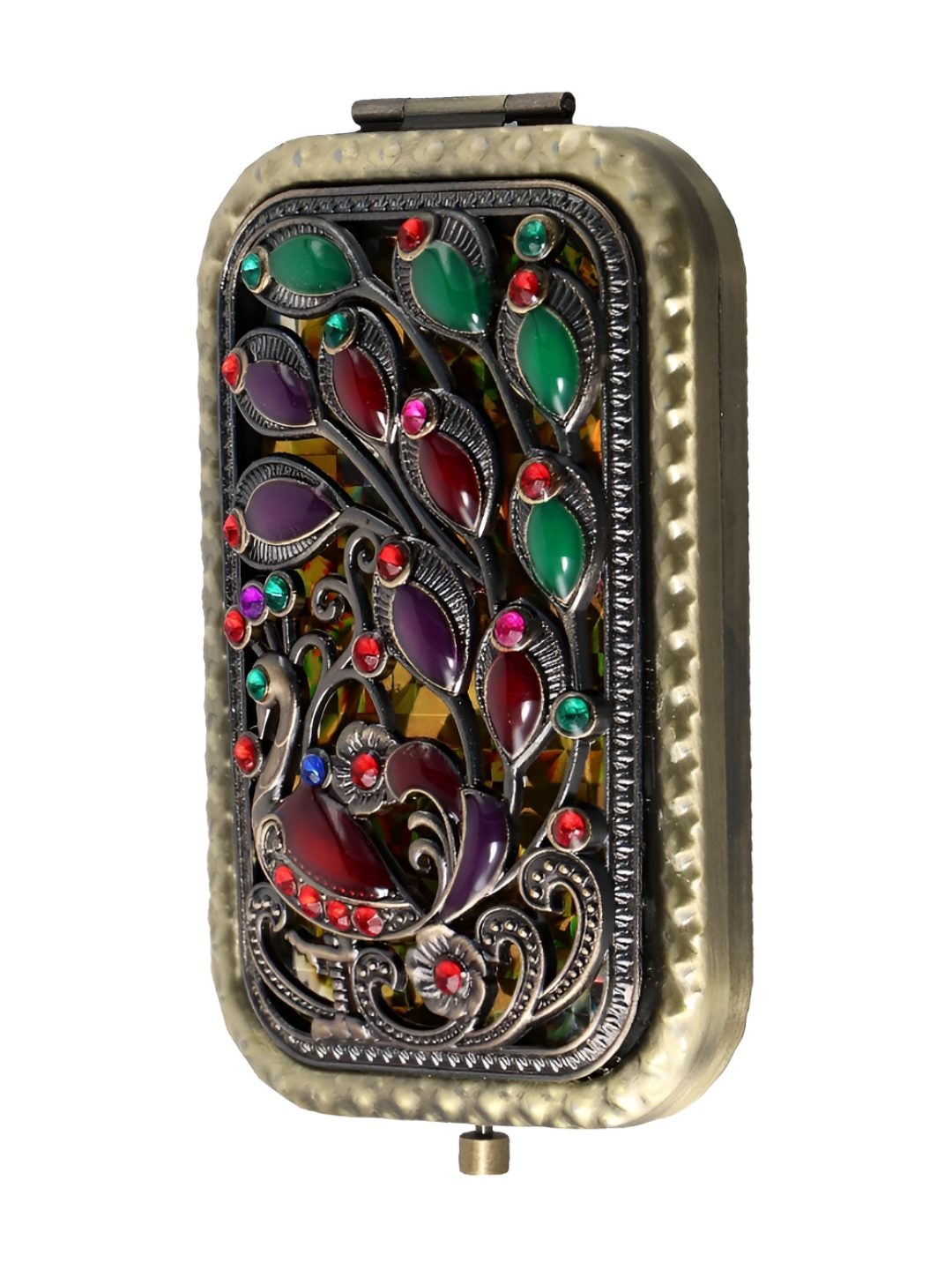 

P-Plus International Copper Toned Textured Compact Folding Pocket Mirror