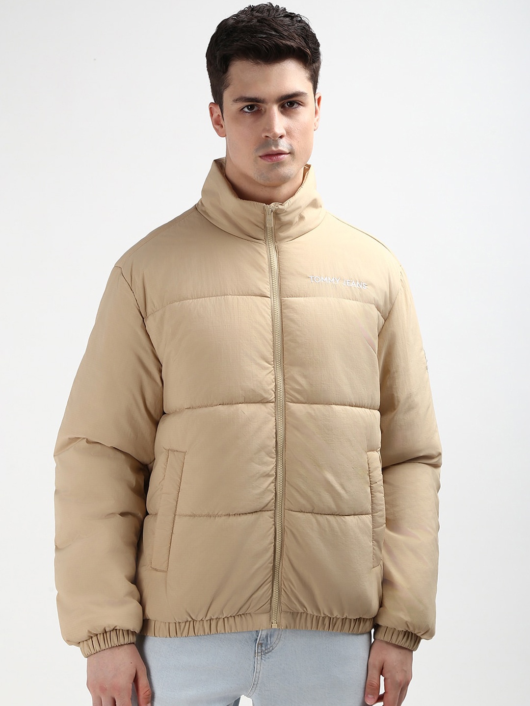 

Tommy Hilfiger Men Longline Padded Jacket, Beige