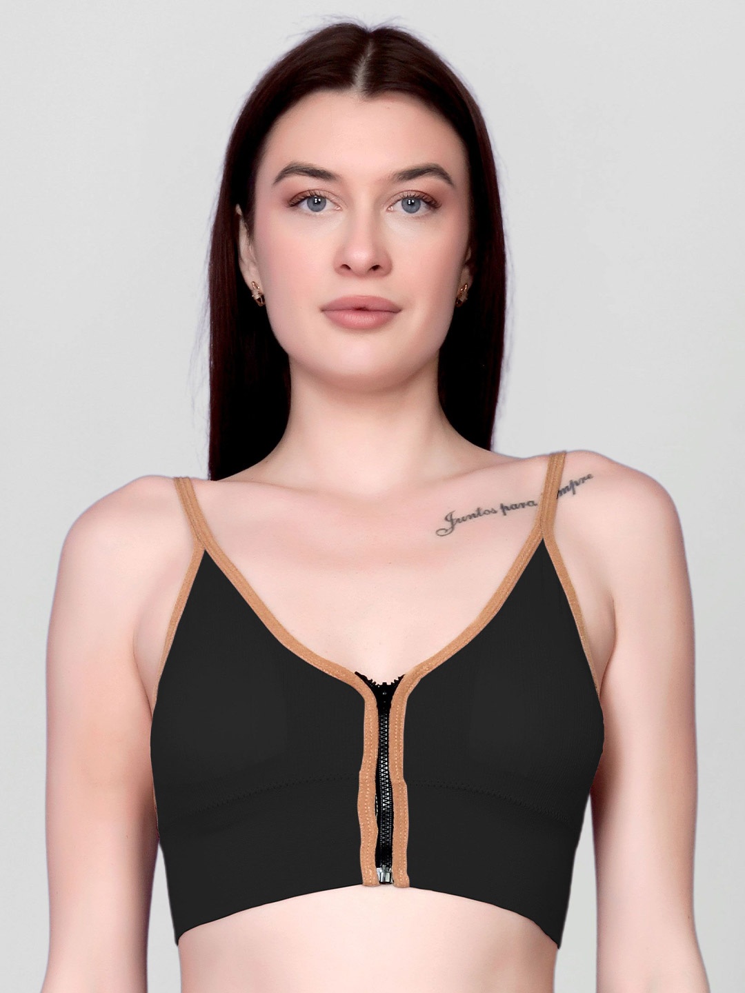 

Spiaty Full Coverage Removable Padding Everyday Bra With All Day Comfort, Black